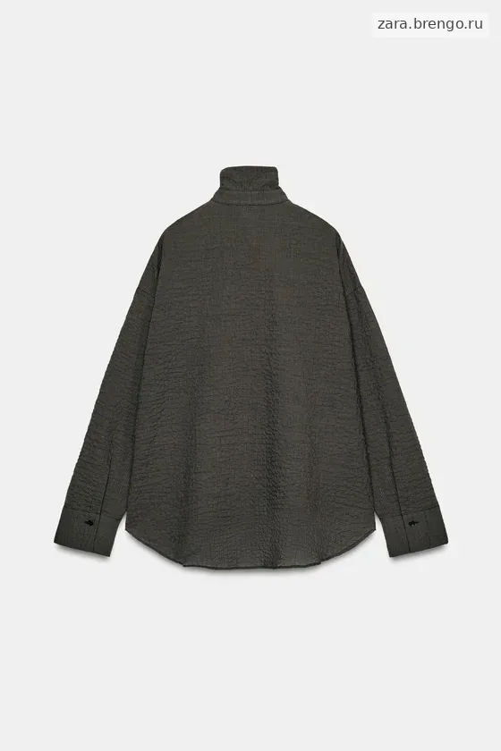 РУБАШКА В КЛЕТКУ С ПЛАТКОМ — коллекция Zara «ZW»
