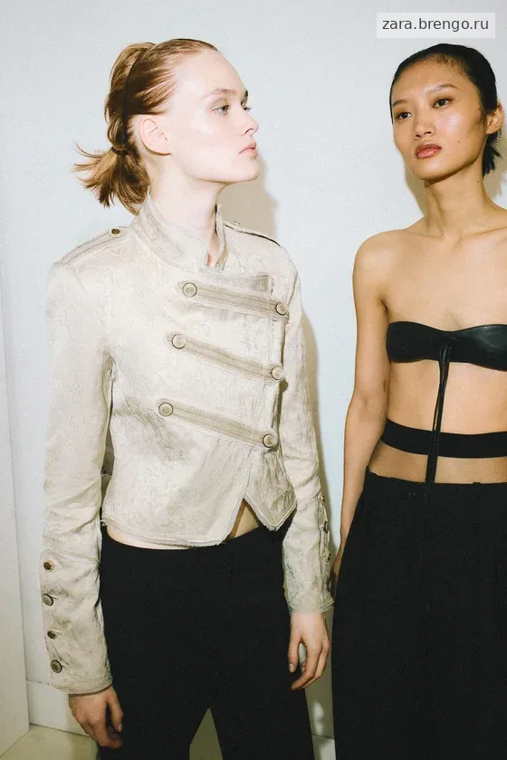 КОРОТКАЯ ЖАККАРДОВАЯ КУРТКА коллекция Zara «ZW» 