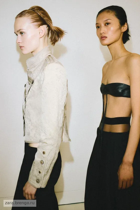 КОРОТКАЯ ЖАККАРДОВАЯ КУРТКА коллекция Zara «ZW» 