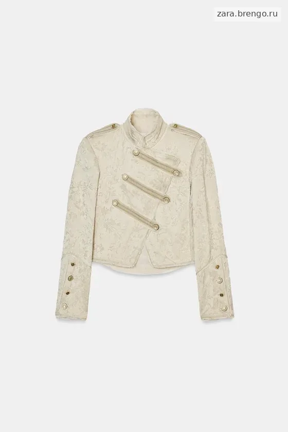 КОРОТКАЯ ЖАККАРДОВАЯ КУРТКА коллекция Zara «ZW» 