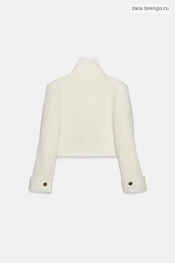 УКОРОЧЕННАЯ КОМБИНИРОВАННАЯ КУРТКА — коллекция Zara «ZW» 