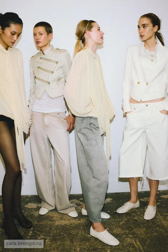 УКОРОЧЕННАЯ КОМБИНИРОВАННАЯ КУРТКА — коллекция Zara «ZW» 