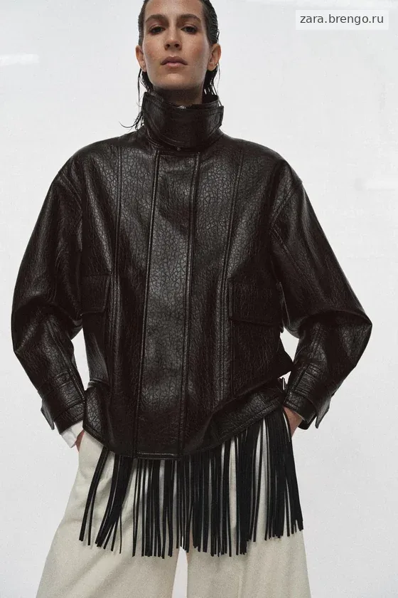 КУРТКА ИЗ ИСКУССТВЕННОЙ КОЖИ — коллекция Zara «ZW»