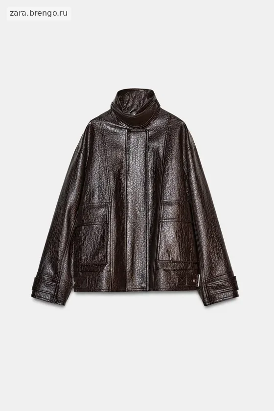 КУРТКА ИЗ ИСКУССТВЕННОЙ КОЖИ — коллекция Zara «ZW»