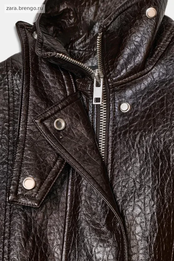 КУРТКА ИЗ ИСКУССТВЕННОЙ КОЖИ — коллекция Zara «ZW»
