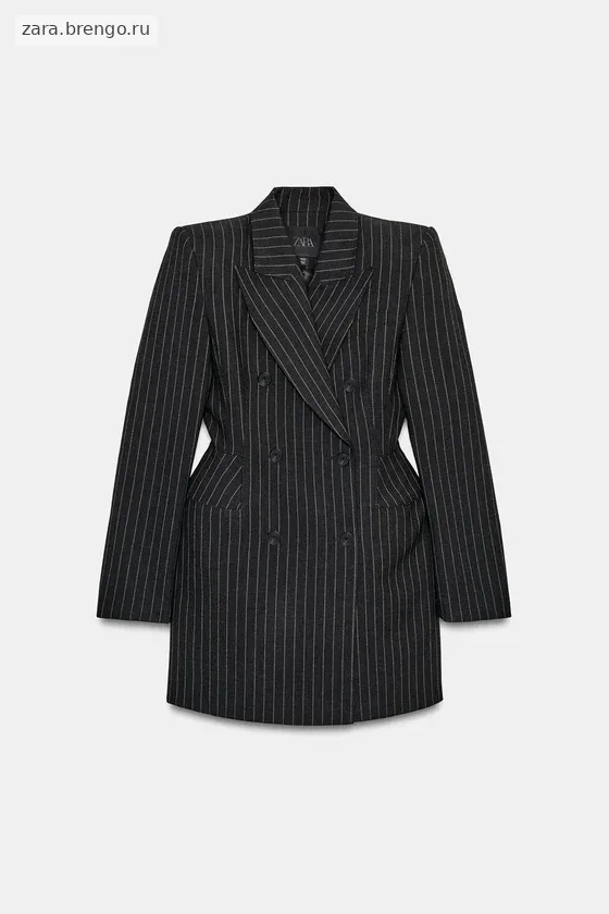 ПЛАТЬЕ-БЛЕЙЗЕР В ТОНКУЮ ПОЛОСКУ — коллекция Zara «ZW»