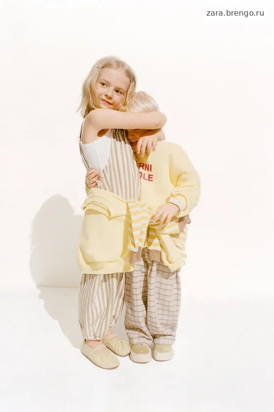 Zara «Timeless» - БРЮКИ Багги В КЛЕТКУ ИЗ ТВИЛА