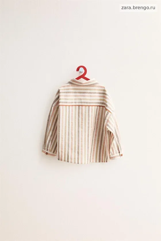 Zara «Timeless» - РУБАШКА В ПОЛОСКУ С КАРМАНОМ
