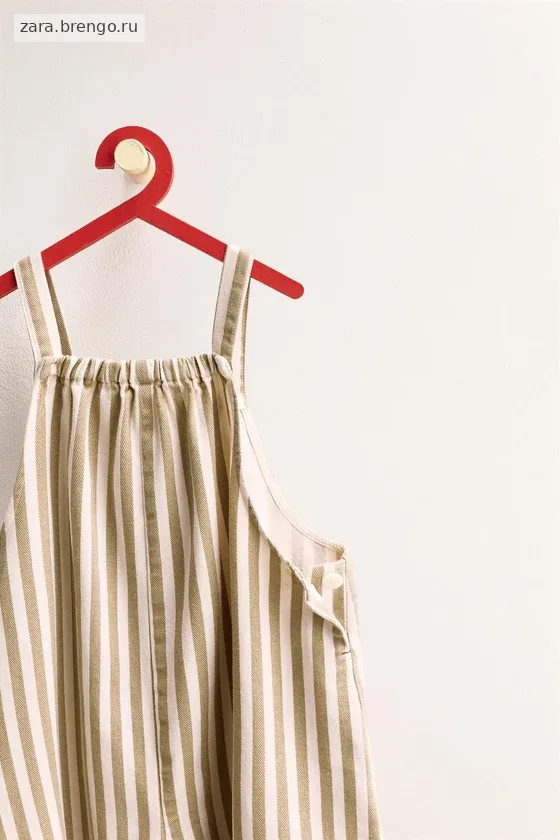 Zara «Timeless» — ДЛИННЫЙ КОМБИНЕЗОН В ПОЛОСКУ