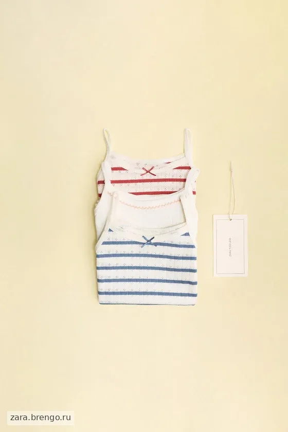 Zara «Timeless» - НАБОР ИЗ ТРЕХ ФУТБОЛОК В РУБЧИК В ПОЛОСКУ