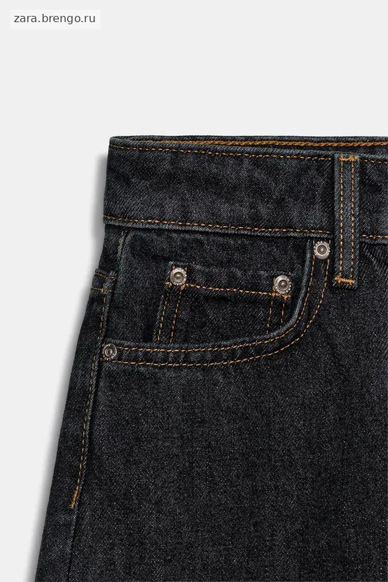 ЗАУЖЕННЫЕ ДЖИНСЫ СО СРЕДНЕЙ ПОСАДКОЙ — коллекция Zara «ZW»