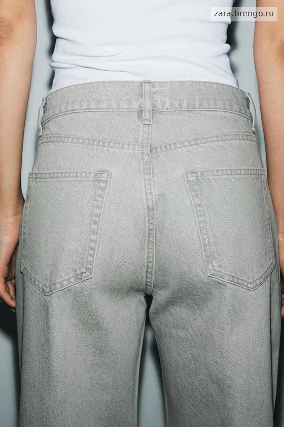 ЗАУЖЕННЫЕ ДЖИНСЫ СО СРЕДНЕЙ ПОСАДКОЙ — коллекция Zara «ZW»
