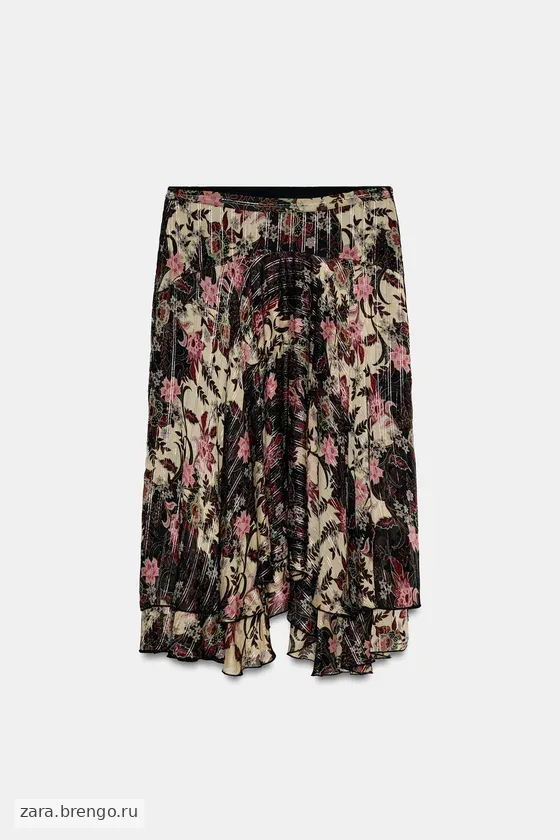 ЮБКА С ЦВЕТОЧНЫМ ПРИНТОМ коллекция Zara «ZW»