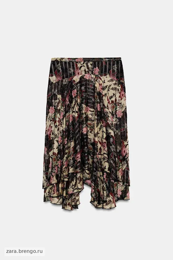 ЮБКА С ЦВЕТОЧНЫМ ПРИНТОМ коллекция Zara «ZW»