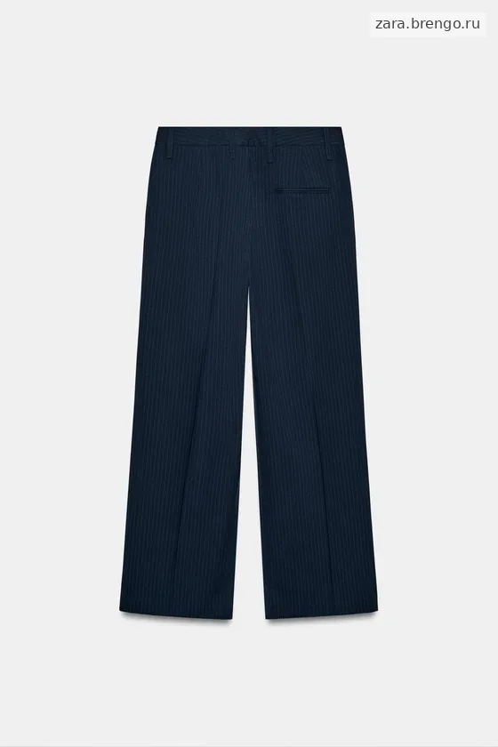 БРЮКИ В ПОЛОСКУ С ПУГОВИЦАМИ — коллекция Zara «ZW»