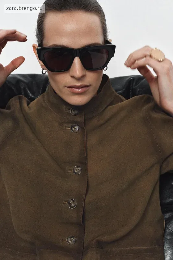 КУРТКА ИЗ 100% КОЖИ — коллекция Zara «ZW» 