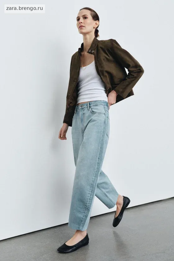 ДЖИНСЫ  С ВЫСОКОЙ ПОСАДКОЙ — коллекция Zara «ZW»