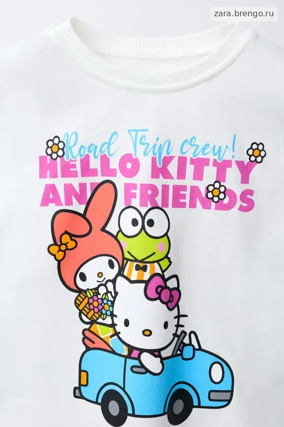 ФУТБОЛКА С МАШИНОЙ HELLO KITTY AND FRIENDS © SANRIO