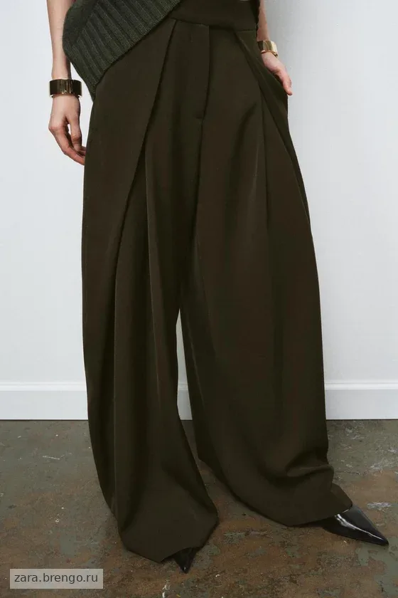БРЮКИ  С ЗАЩИПАМИ — коллекция Zara «ZW»