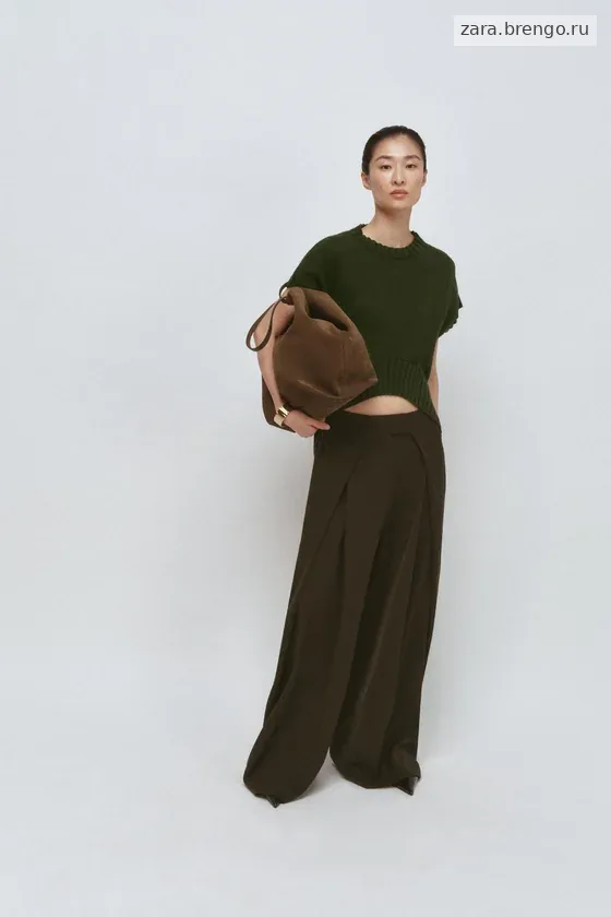 БРЮКИ  С ЗАЩИПАМИ — коллекция Zara «ZW»