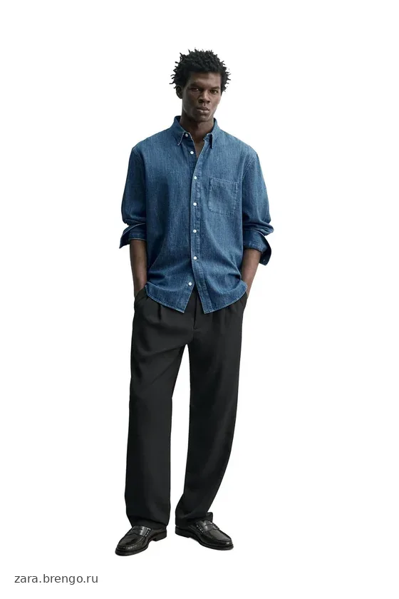 ДЖИНСОВАЯ РУБАШКА ИЗ ДЕНИМА SELVEDGE