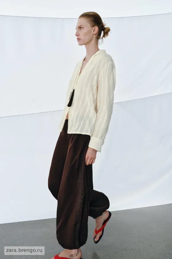 РУБАШКА В ПОЛОСКУ коллекция Zara «ZW»