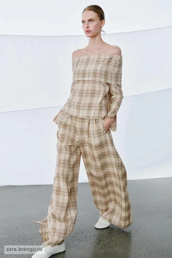 БРЮКИ В КЛЕТКУ — коллекция Zara «ZW»
