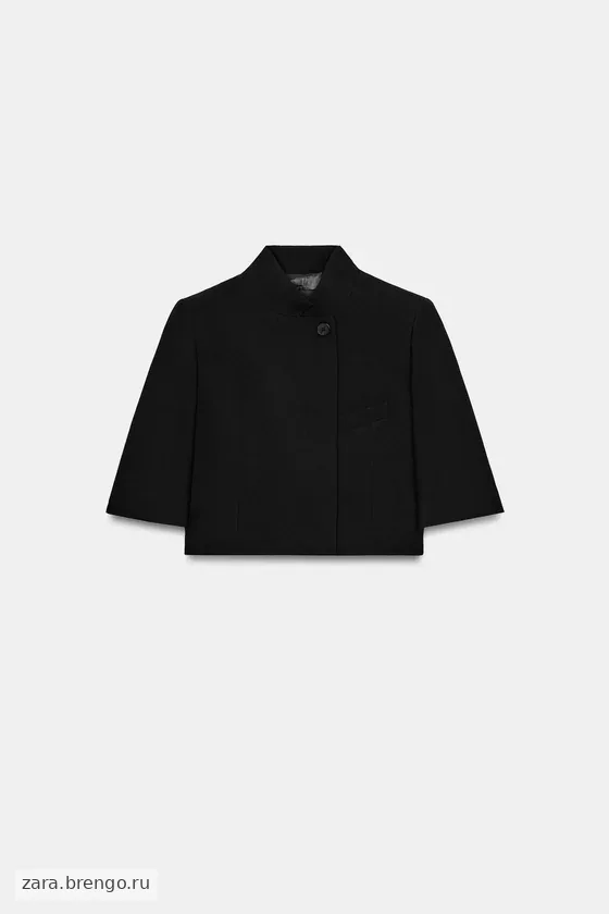 УКОРОЧЕННЫЙ БЛЕЙЗЕР С КОРОТКИМИ РУКАВАМИ — коллекция Zara «ZW»