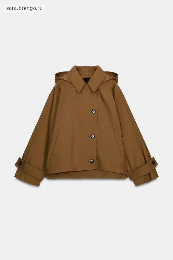 КОРОТКИЙ ТРЕНЧ WATER-REPELLENT — коллекция Zara «ZW»
