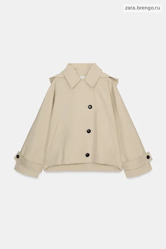 КОРОТКИЙ ТРЕНЧ WATER-REPELLENT — коллекция Zara «ZW»