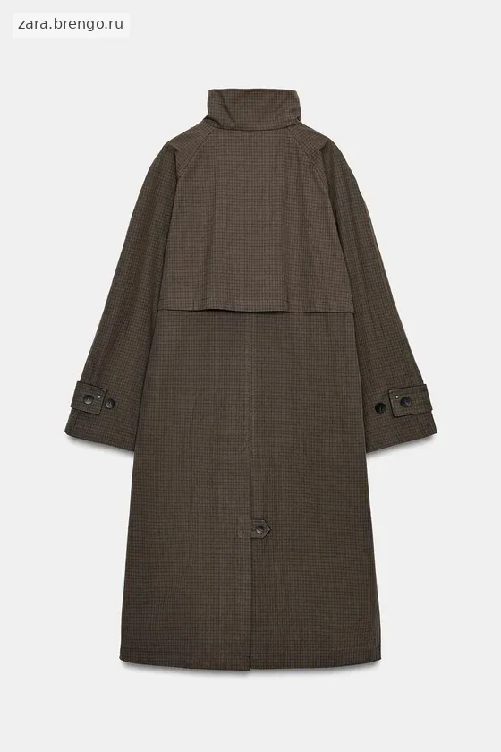 ТРЕНЧ ОВЕРСАЙЗ В КЛЕТКУ — коллекция Zara «ZW»