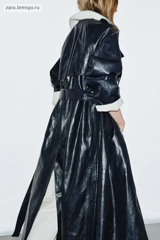 ТРЕНЧ ОВЕРСАЙЗ ИЗ ИСКУССТВЕННОЙ КОЖИ — коллекция Zara «ZW»