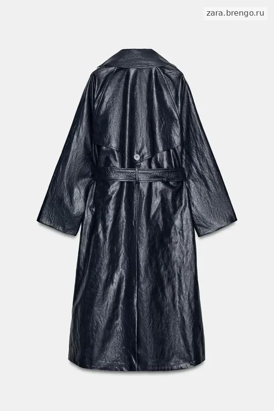 ТРЕНЧ ОВЕРСАЙЗ ИЗ ИСКУССТВЕННОЙ КОЖИ — коллекция Zara «ZW»