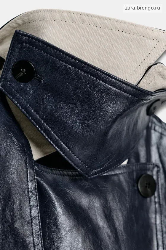 ТРЕНЧ ОВЕРСАЙЗ ИЗ ИСКУССТВЕННОЙ КОЖИ — коллекция Zara «ZW»