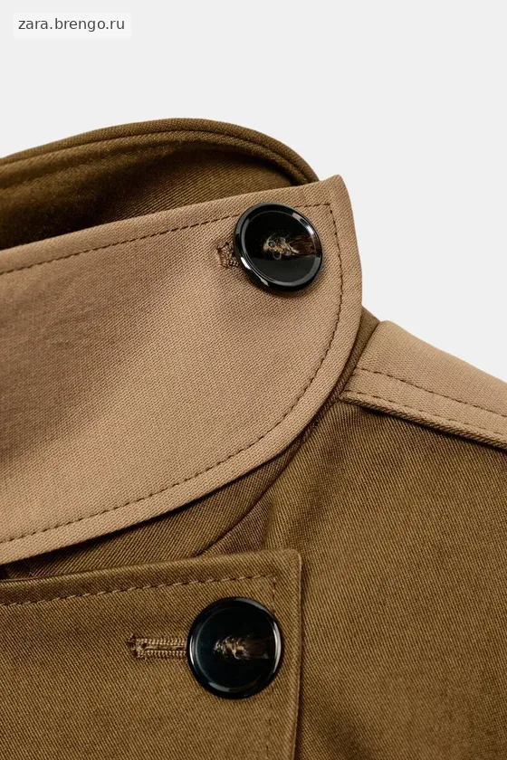 ДЛИННЫЙ КОМБИНИРОВАННЫЙ ТРЕНЧ — коллекция Zara «ZW»