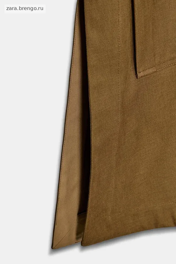 ДЛИННЫЙ КОМБИНИРОВАННЫЙ ТРЕНЧ — коллекция Zara «ZW»