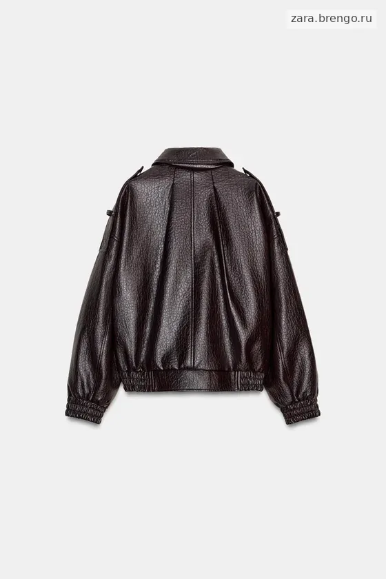 БОМБЕР ИЗ ИСКУССТВЕННОЙ КОЖИ — коллекция Zara «ZW»