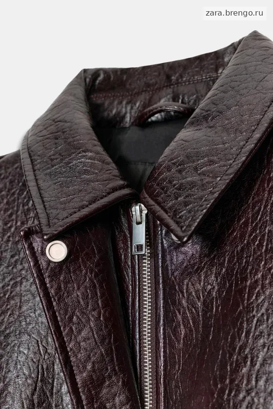 БОМБЕР ИЗ ИСКУССТВЕННОЙ КОЖИ — коллекция Zara «ZW»