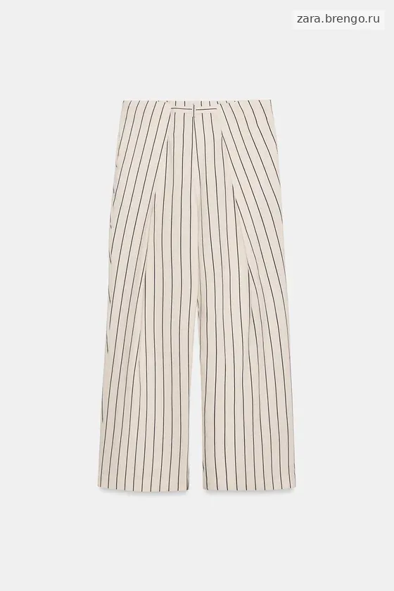 БРЮКИ В ПОЛОСКУ СО СКЛАДКАМИ — коллекция Zara «ZW»