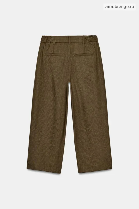 УКОРОЧЕННЫЕ БРЮКИ С ЗАЩИПАМИ — коллекция Zara «ZW»