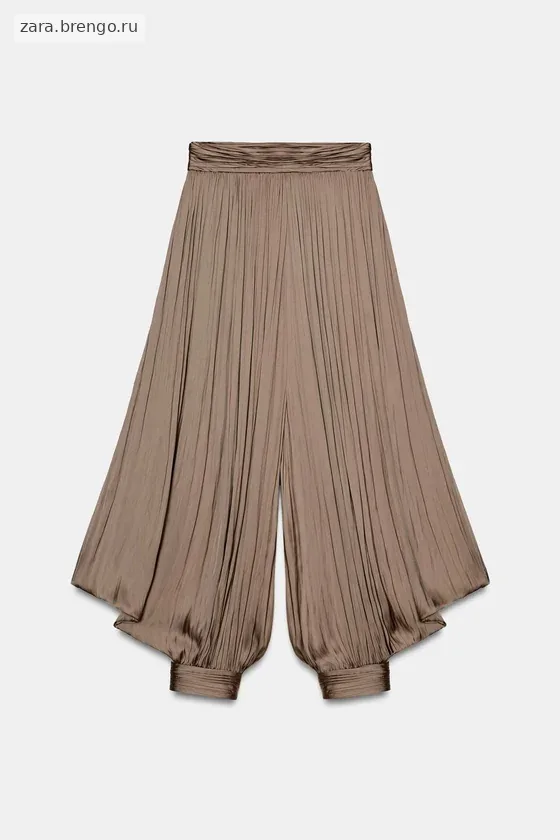ПЛИССИРОВАННЫЕ ОБЪЕМНЫЕ БРЮКИ — коллекция Zara «ZW»