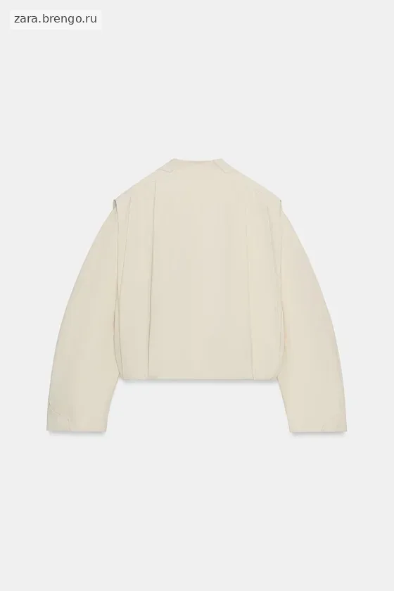ДВУБОРТНАЯ КУРТКА СО СКЛАДКАМИ — коллекция Zara «ZW»