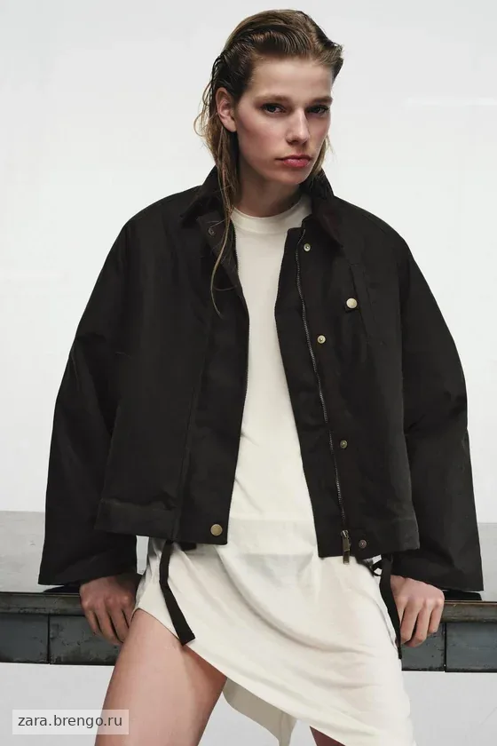 КУРТКА С ВОЩЕНЫМ ПОКРЫТИЕМ — коллекция Zara «ZW»