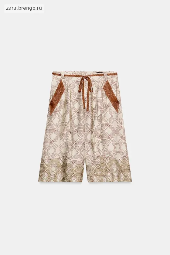 СВОБОДНЫЕ ШОРТЫ С ПРИНТОМ — коллекция Zara «ZW»