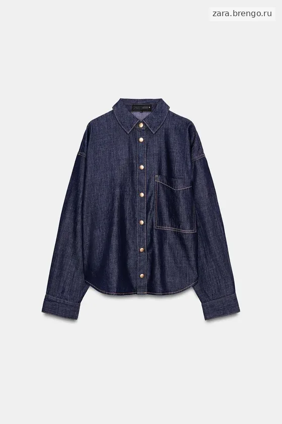 РУБАШКА Z1975 ДЕНИМ ОВЕРСАЙЗ