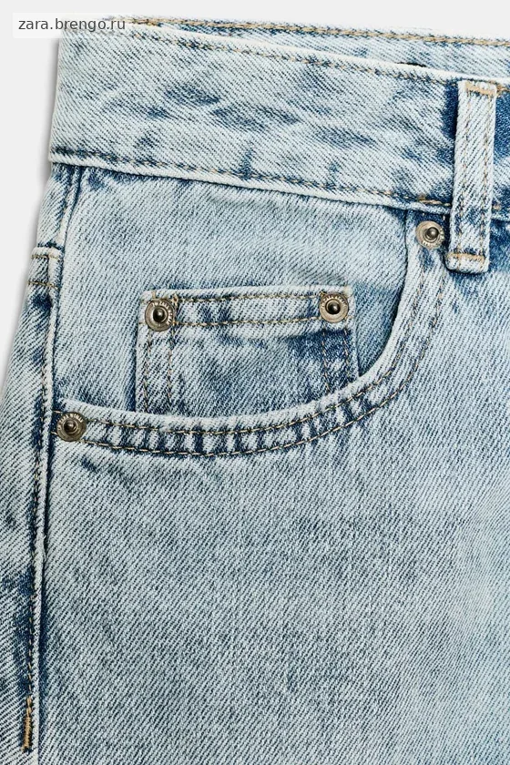 ДЖИНСЫ коллекция Zara «ZW» ANKLE баллон СО СРЕДНЕЙ ПОСАДКОЙ