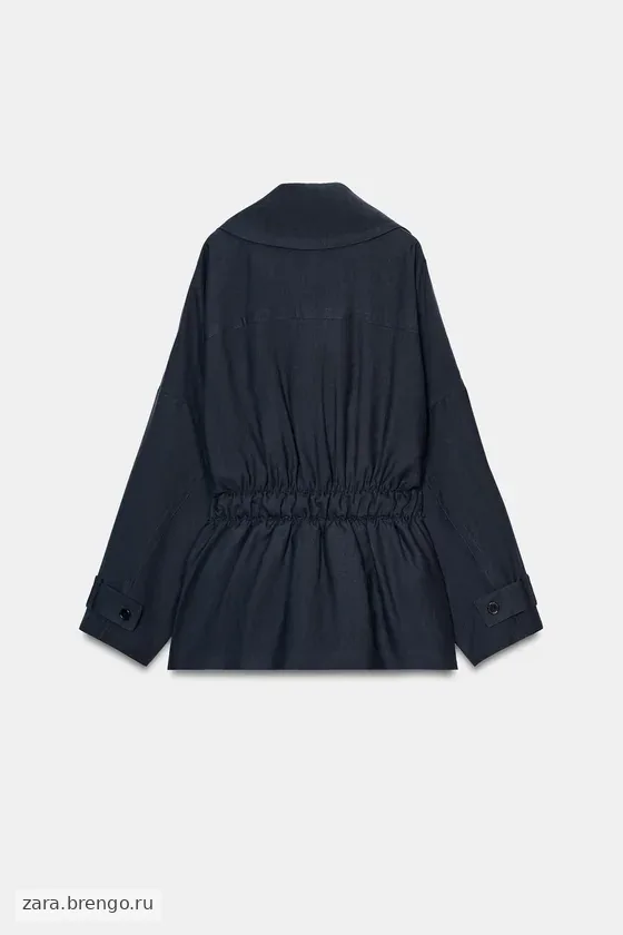 КОРОТКИЙ СТРУЯЩИЙСЯ ТРЕНЧ — коллекция Zara «ZW»