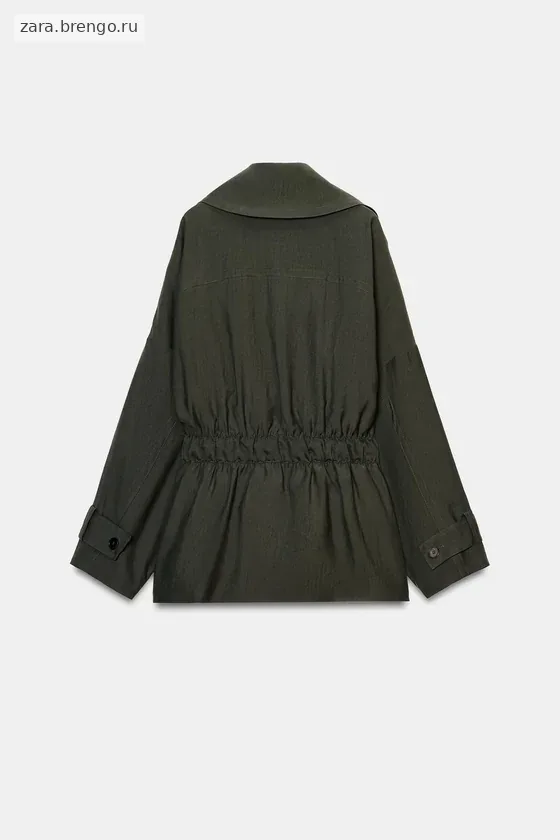 КОРОТКИЙ СТРУЯЩИЙСЯ ТРЕНЧ — коллекция Zara «ZW»