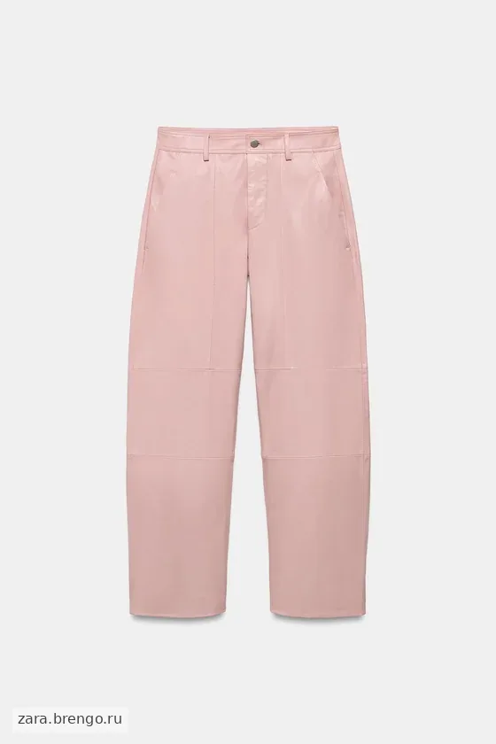 БРЮКИ ИЗ 100% КОЖИ — коллекция Zara «ZW» 