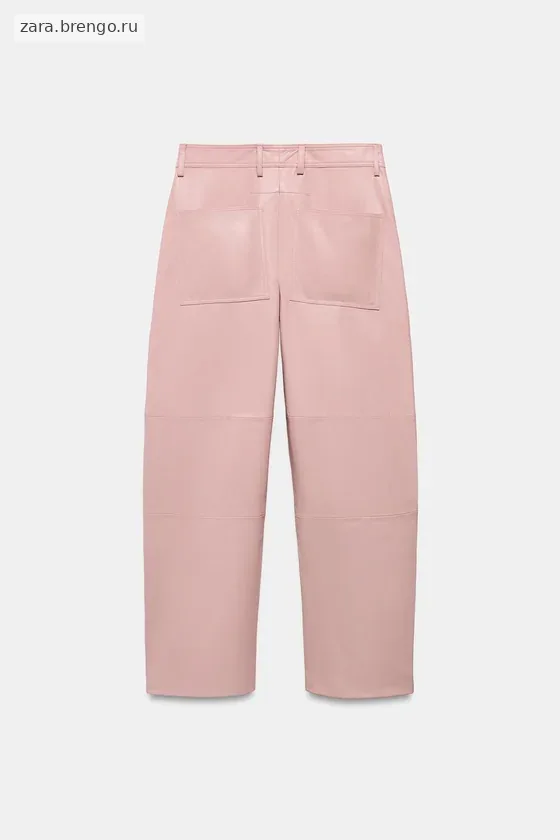 БРЮКИ ИЗ 100% КОЖИ — коллекция Zara «ZW» 